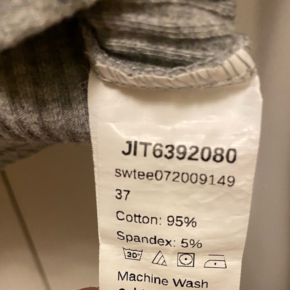 Grey long sleeve crop top XS - Picture 4 of 4